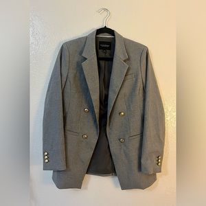 Boyfriend Blazer - Banana Republic - Grey - Size 4